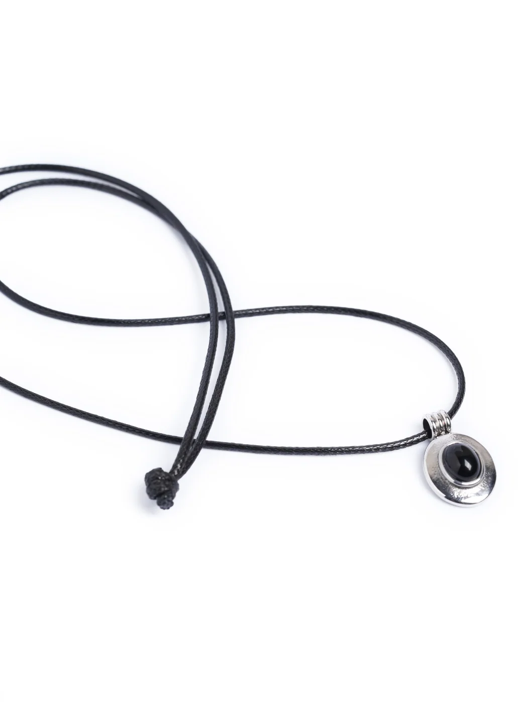 Black Orbit Pendant With Cord - Image 3