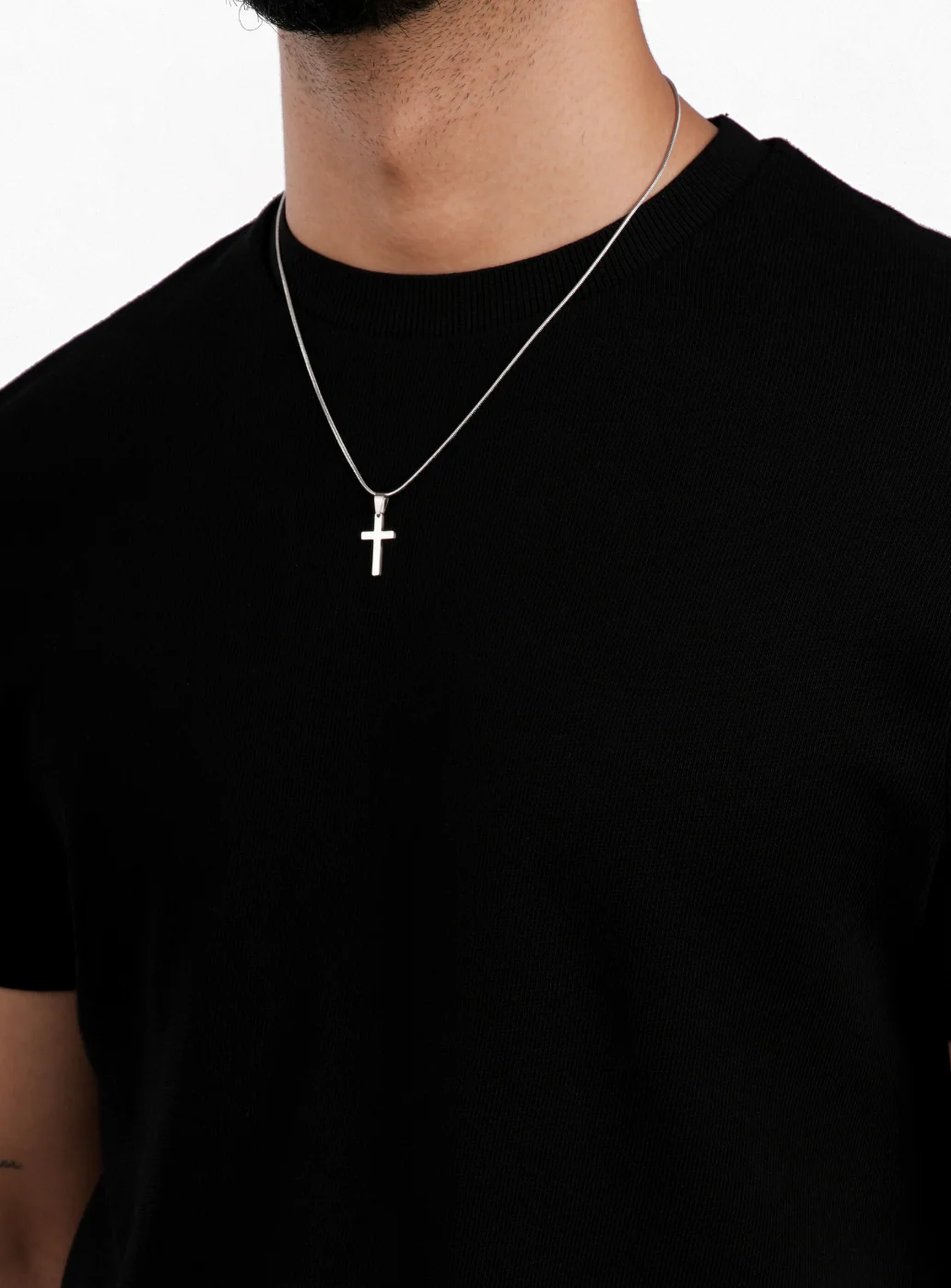 Cross Pendant with Chain (Silver) - Image 5