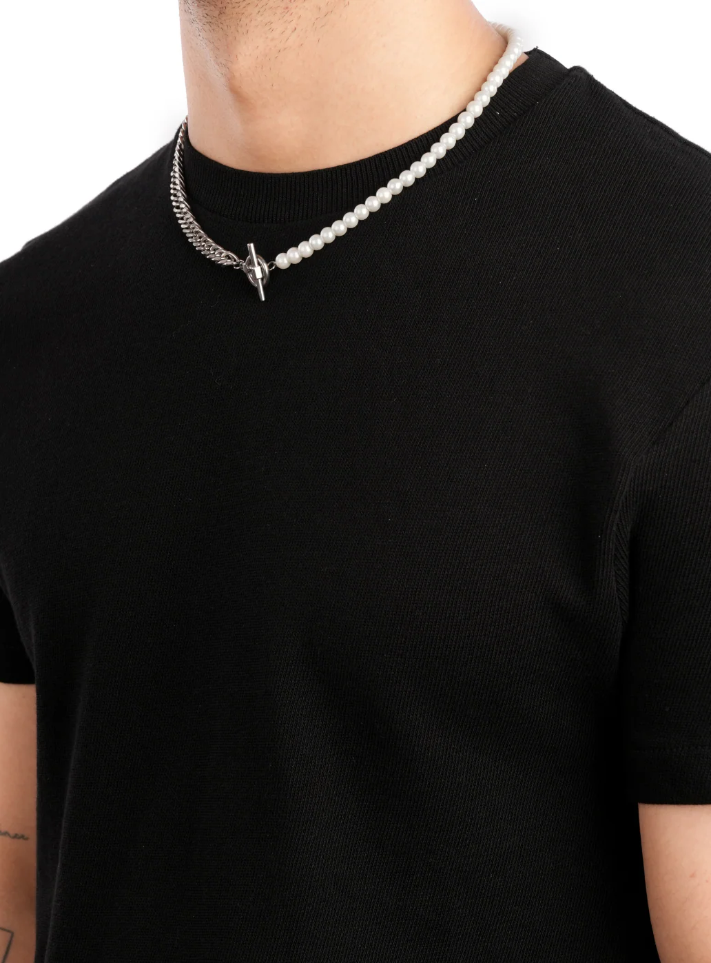 Half & Half Pearl Necklace - Image 3