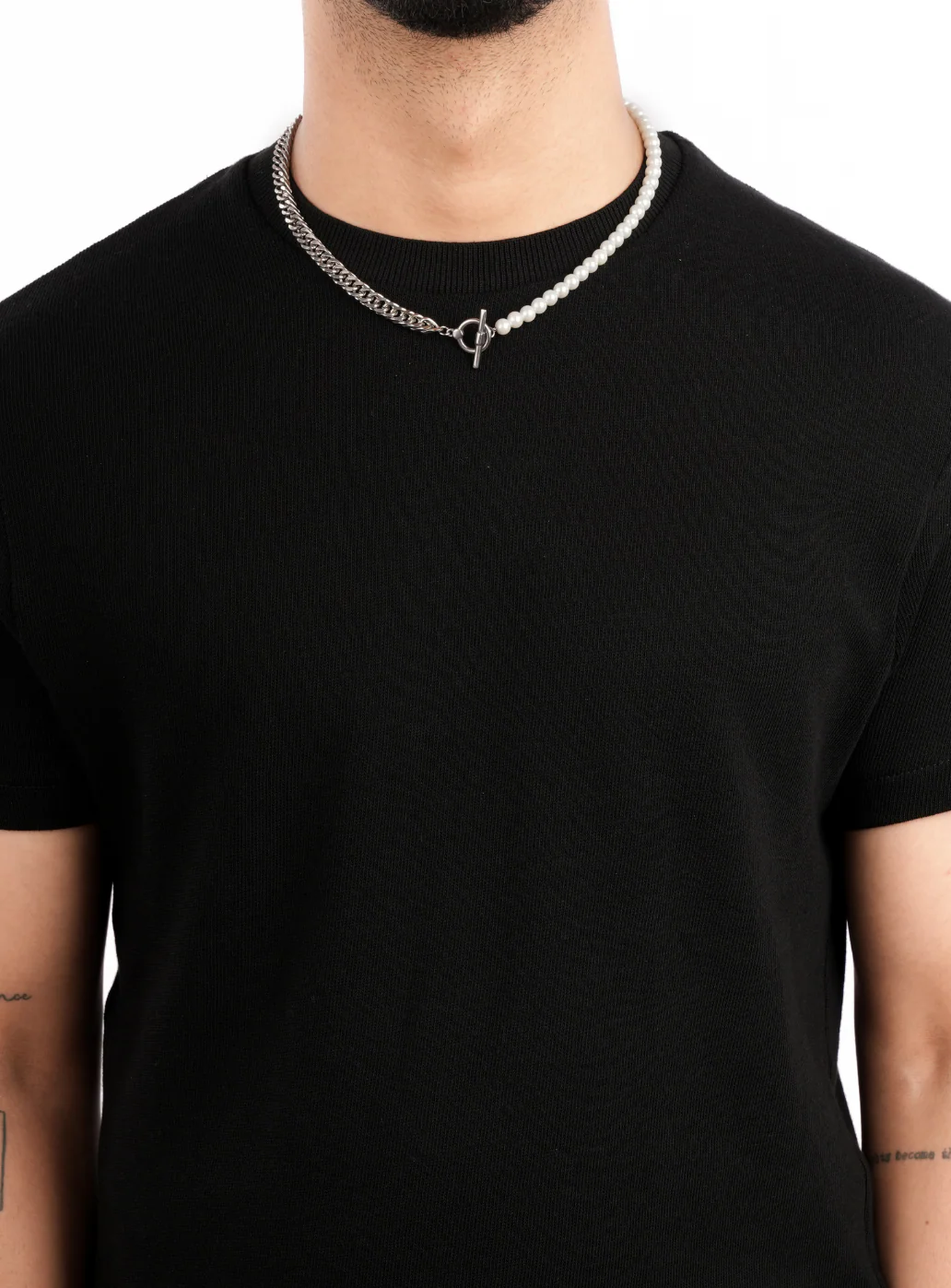 Half & Half Pearl Necklace - Image 5