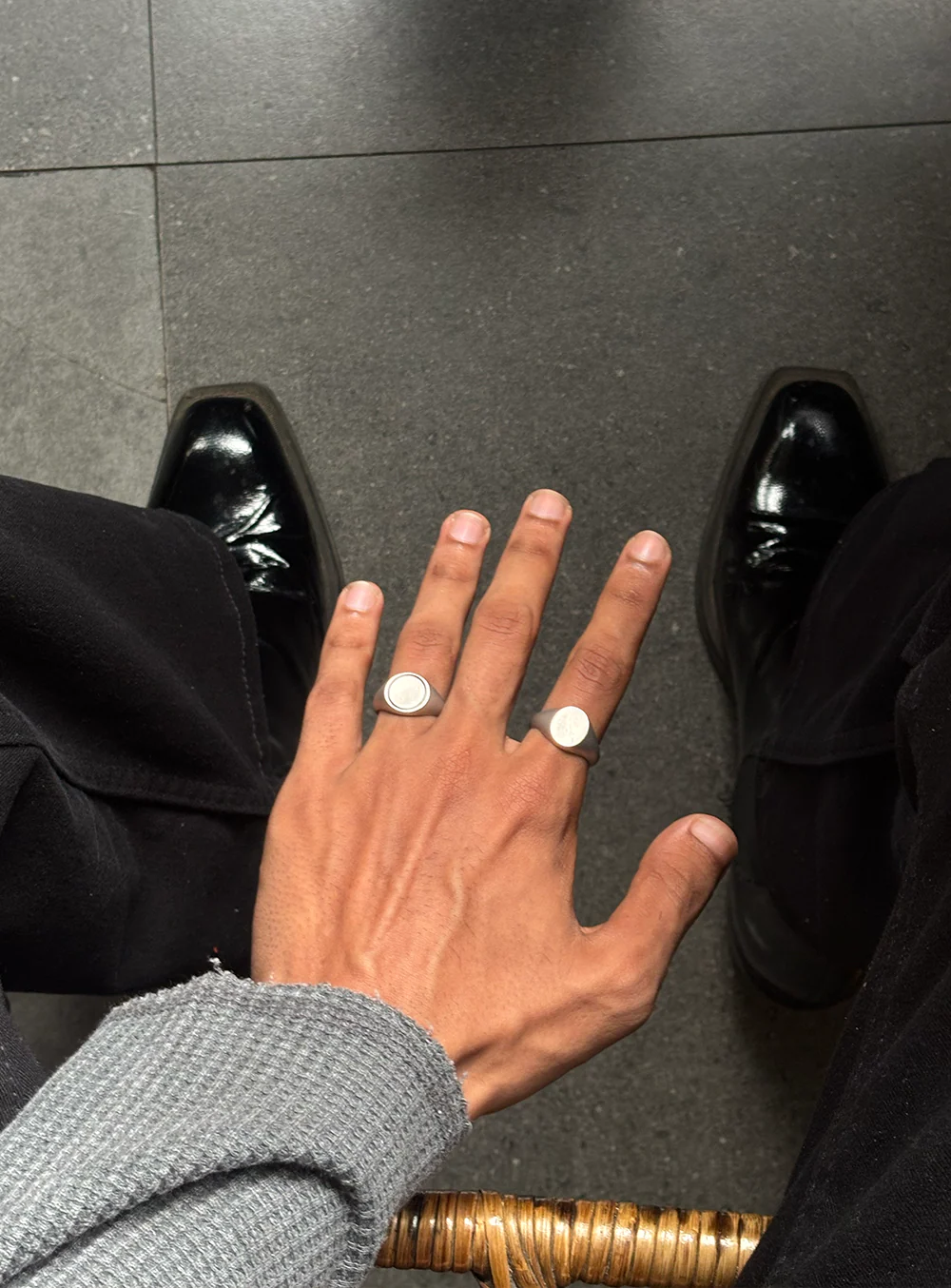 Classic Round Signet Ring - Image 4