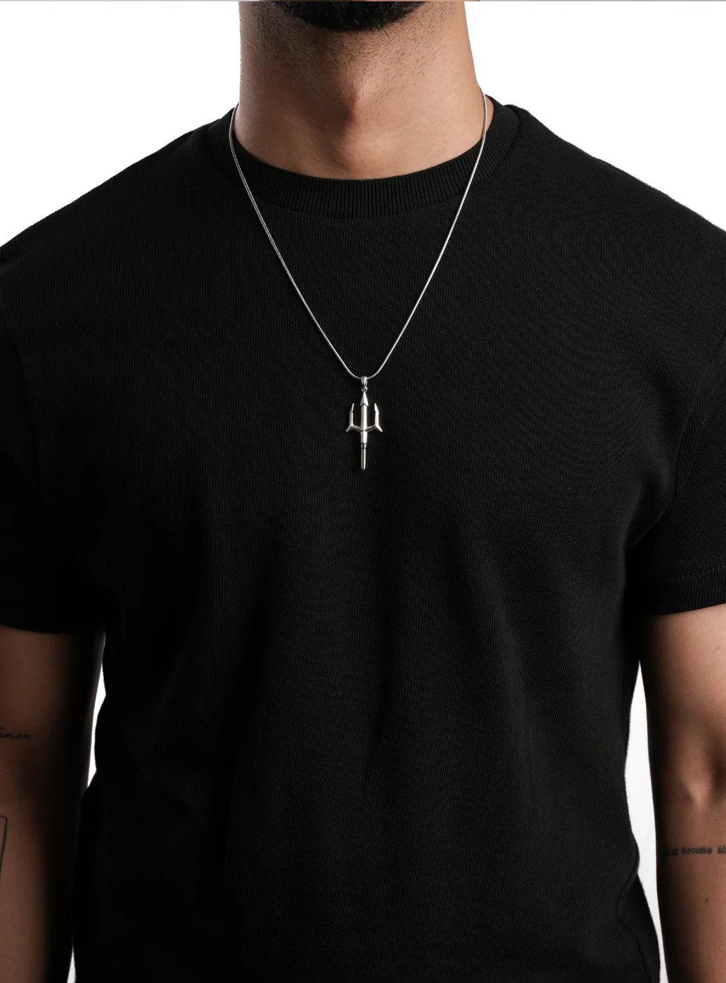 Trident Pendant with Chain - Image 3